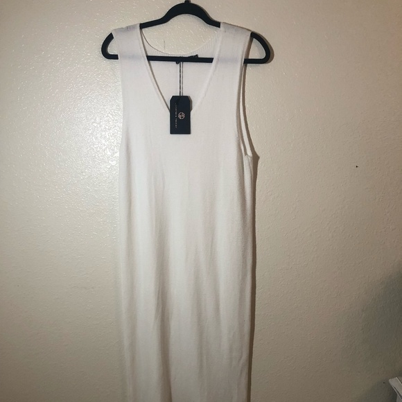 NWT Cream long sweater dress.  Brand Alchemia Tricot and size medium. - Picture 1 of 1